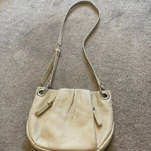 Cream crossover purse